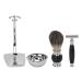 Men's 4-in-1 Shaving Brush Set - Synthetic Brush Alloy Stand Steel Shell & Double-Edged Razor for Ultimate Grooming | International Shipping Available - Buy Online on GoSupps.com