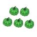 Artibetter 5pcs Simulation Green Pumpkin Thanksgiving Decors Fall Harvest Mini Pumpkins Simulation Lifelike Pumpkins Halloween Supplies Pumpkin Adornment Fall Decor Ornament Foam Fake Pumpkin