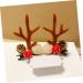 FRCOLOR 4 Pairs 1 Christmas Antler Hair Clip Reindeer Costume Accessories Christmas Hair Grip Festive Hair Clips Novel Hair Clips Reindeer Headpiece Deer Hair Clip Mushroom Props Flannel 7x5cm Coffee - Buy Online on GoSupps.com