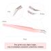 Professional Eyelash Extension Tweezers - Stainless Steel Pink Elbow Design | Tongs of the Queen - Perfect for Lash Applications - Buy Online on GoSupps.com
