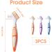 3 Prosthesis Toothbrush | Double-Sided Soft Bristles & Ergonomic Design for Effective Cleaning - Buy Online on GoSupps.com