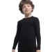 Subuteay Boys Thermal Top Fleece Lined Long Sleeve Undershirt Baselayer - Black Medium - Buy Online on GoSupps.com