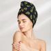 Hair Towel Wrap - Quick Drying Turban with Button | Avocado Hair Drying Towel for Effortless Results - Buy Online on GoSupps.com