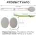 DOWMI Foldable Lotion Applicator for Back - 19 Long Handle - Applies Creams, Sunscreens, Ointments - Includes 2 Types of Pads - Green - Buy Online on GoSupps.com