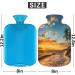 Sunrise Tropical Beach Hot Water Bottle 2L - Fluffy Cover for Cozy Pain Relief - Ideal for Back Neck & Shoulders - Buy Online on GoSupps.com