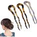 U Shaped Hairpins French Style Cellulose Acetate Hair Pins Fork Vintage For Women Girls Hairstyle Accessories - Buy Online on GoSupps.com
