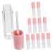Homoyoyo 12pi ces Flacons de Gloss Vides Transparent Tubes pour Gloss L vres de Rechargeables et Compacts
