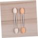 Baluue 50pcs Two-color Eyeshadow Brush Eyeshadow Cosmetic Cosmetic Wand Plastic Handle White - Buy Online on GoSupps.com