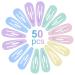 Vesaneae 50 Pcs Colorful Metal Snap Hair Clips - Mini Slippery Hair Clips for Girls & Toddlers Jewelry - Buy Online on GoSupps.com