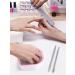 2PCS Nail Soaking Bowl Set with Cuticle Peeler & Pusher - Pink - Buy Online on GoSupps.com