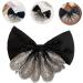 minkissy bow hairpin bow women barrettes Black hair bow headress bow hairpin bow hair barrettes for women xmas bowknot hair ties for women headwear bow woman dense fabric Fabric - Buy Online on GoSupps.com
