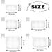 10 Piece Small Travel Containers - 3/5/10/15/20 Gram Size Jars for Lotions & Creams - Plastic Sample Containers with Labels & Mini Spatula - Buy Online on GoSupps.com