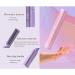 Rechargeable Mini Hair Straightener | 2023 Portable 2-in-1 Cordless Curler & Straightener | Adjustable Temperature Flat Iron Brush (Purple - Buy Online on GoSupps.com