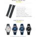 KKFAUSE Rubber Watch Bracelet for Omega Seamaster 300 & Speedmaster - 19mm & 20mm Black Silicone Wrap Curved End Design - Buy Online on GoSupps.com