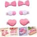 MAGICLULU 3 Pairs Miss hair accessories hair clips for small hair clips cloth clip elastic girl Metal three-dimensional bangs clip bow tie bow clips clips for hair - Buy Online on GoSupps.com