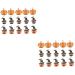 Tofficu 30 Pcs Halloween Alloy Drip Oil Pendant Pendant Keychain Mixology Metal Charms Key Chain Funny