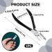 Cuticle Trimmer Professional Cuticle Nippers Rubber Coated Handle Manicure Tools Stainless Steel Cuticle Cutter for Nails (5mm) - Buy Online on GoSupps.com