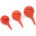 Honbay 3PCS Red Rubber Squeeze Bulb Ear Syringe Ball - 30ml, 60ml, 90ml Sizes - Buy Online on GoSupps.com