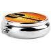 Lake Guitar Reflection Round Pill Box | 3 Compartment Mini Travel Organizer | Portable Decorative Pill Case for Vitamins & Medicine - Buy Online on GoSupps.com