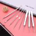 Premium Stainless Steel Blackhead & Comedon Remover Kit - 8 Pieces with Metal Case for Effective Pimple & Blackhead Extraction - Buy Online on GoSupps.com