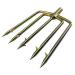 SPEARFISHING WORLD Multi-Prong Trident Harpoon Spear Tip for Hunting with Speargun, Polespear and Hawaiian Sling with 5 Barbed Prongs.