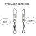Avodova 100 Pack Fishing Barrel Vertebrae with Ball Bearing - Stainless Steel Swivel Snap for Lure & Bait Accessories (6# 8# 12# 14#) - Buy Online on GoSupps.com