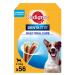 Pedigree Dentastix Daily Oral Care dental care snack for small dogs- Hundeleckerli with chicken and beef taste for every day- 1 x 56 pieces