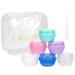 Zfven cream intelligence travel bottles with lids for toilet articles TSA-tested run-off and bpa-free container for cosmetics make-up face body hand cream 20g 6st