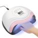 CGBE UV LED Nail Lamp 168W Gel UV Nail Fast Nail Dryer Gel Nail Polish Curing Lamp for Professional Home and Salon with 4 Timer Setting Auto Sensor for Fingernail and Toenail Machine 1 Count (Pack of 1)