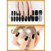 Kalolary 20PCS Black Nail Adhesive Wraps - Gel Polish Strips for UV/LED Lamps - Buy Online on GoSupps.com
