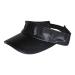 Fashionable Faux Leather Visor Hat (Black)
