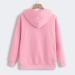 Womens Long Sleeve Cat & Dog Hoodie Sweater with Big Bag & Zipper - Warm Stylish Pink Sweatshirt - Buy Online on GoSupps.com