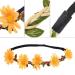 Xcozu Flower Wreath Hair Band | Daisy Flower Headband Crown for Weddings & Parties | Adjustable Elastic Hair Accessories for Women & Girls - Buy Online on GoSupps.com
