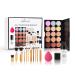 Professional Makeup Set MKNZOME Make Up Set With Make-up Bag Portable Travel Makeup Kit Birthday Xmas Makeup Gift Set Eyeshadow Palette Foudation Lip Gloss for Women Girls #5