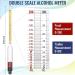 Loufy 4Pcs Hydrometer Alcohol Set Kit Alcohol Meter Set for Distilling Alcohol 0-200 Proof & 0-100 Tralle Specific Hydrometer - Buy Online on GoSupps.com