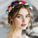 Zoestar Light Up Flower Crown Headband LED Hair Wreath Headbands Bridal Floral Headpiece Festival Party Hair Accessories for Women and Girls (Colorful Standard Size) - Buy Online on GoSupps.com