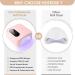 Rechargeable 72W Cordless Gel UV LED Nail Lamp - Wireless Professional Nail Dryer with Auto Sensor & Display - Quick Dry Curing Light for Nail Polish - Lightweight Pink Gift for Women - Buy Online on GoSupps.com