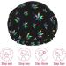 Tie Dyes Weed Leaf Shower Cap | Reusable Hair Protection Bonnet | Waterproof Bathing Hat - Buy Online on GoSupps.com