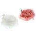 Hemoton 2 Pcs Rose Bath Flower Bath Scrubber Bath Ball Exfoliating Bath Sponge Body Scrubber Loofah Shower Ball Body Puff Shower Mesh Foaming Balls Rose Shape or White Bath Flower Ball