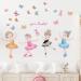 OOTSR Black Girl Inspirational Butterfly Wall Decals - Positive Bedroom Art for Girls - Ballerina Baby Girls Wall Stickers - Buy Online on GoSupps.com