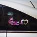 Vesvory Princess on Board Car Sticker - Heartbeat Window Decal | Baby Security 2-Pack | Colorful Car Accessories - Buy Online on GoSupps.com