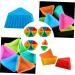 MAGICLULU 20pcs Triangle Muffin Cup Candle Molds Paper Cups Silicone Molds DIY Baking Mold Silicone Cake Molds Muffin Cake Mold Muffin Cupcake Mold Mini Silica Gel Baking Cup - Buy Online on GoSupps.com