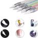 Vaceer 5Pcs Nail Art Sculpture Pen Set with Acrylic Rhinestone Handle - Double Ended Design and Painting Tool for Manicure - Buy Online on GoSupps.com