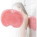 Shower foot and back scrubber massage pad footwear cleaning pad shower-foot scrubber matte non-slip suction cups foot cleaner for shower floor for men and women (pink) rose
