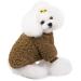Shop Tineer Winter Lamb Kashmir Coat - Warm Fleece Sweater for Small & Medium Dogs | Brown Color - Buy Online on GoSupps.com