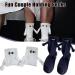 Creative Funny Magnetic Suction Couple Socks - Novelty 3D Doll Holding Hands Design (2 Pairs Black) - Buy Online on GoSupps.com