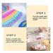 TEEROVA Rainbow Bath Bombs Gift Box Wrapped - Colorful Rainbow Cloud SPA Bath Bombs Float on Water&Release Vivid Rainbow Color Moisturize Dry Skin - Buy Online on GoSupps.com