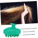 Collbath Silicone Massage Brush for Scalp & Hair - 9.5x7cm Green | At-Home Cleaning & Massage Device - Buy Online on GoSupps.com