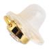 Heart-Shaped Baby Pacifier Nipple with Rhinestones - Safe & Flexible Gold Design for International Shipping - Buy Online on GoSupps.com