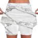 iOoppek Women's Solid Color Mid Waist Yoga Skirt with Pockets - Carnival Silver XL | International Shipping Available - Buy Online on GoSupps.com
